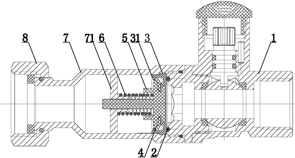 Leakproof ball check valve provided with lock