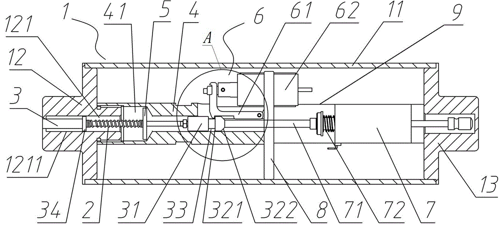 Collision simulation device for combined electric appliance releasing linkage test