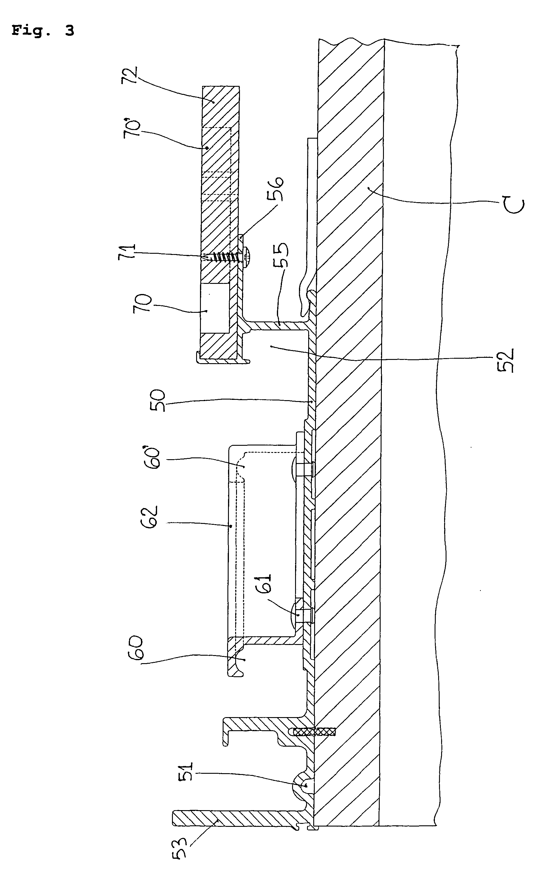 Mechanism for the aligned closure of sliding doors, in particular for units of furniture or compartments with two or more doors