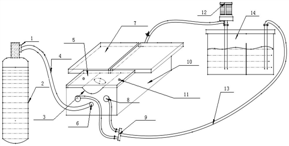 A single-sided soldering copper pad device with water cooling and backside protection and a corresponding soldering method