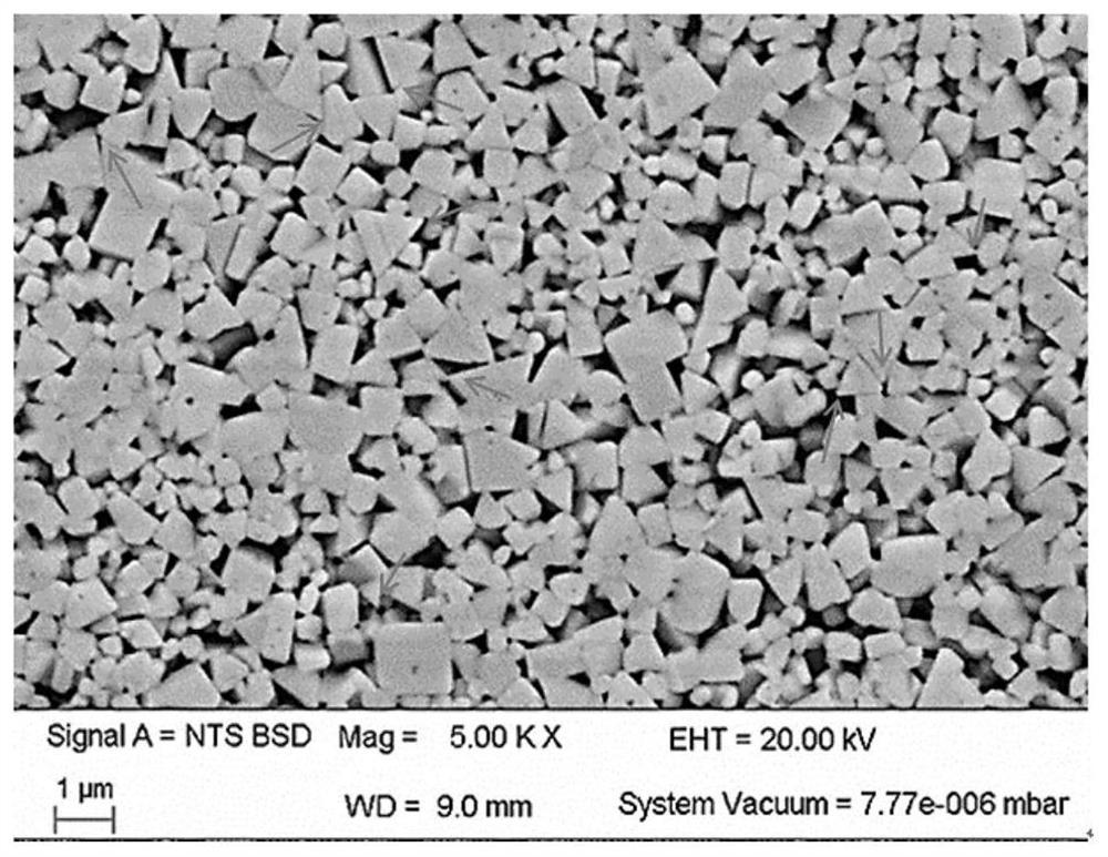 Sintering method for low-stress hard alloy mold material