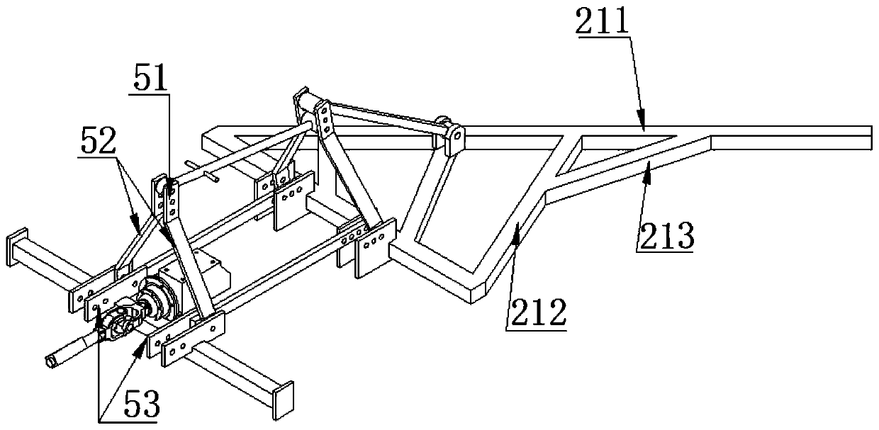 A straw throwing and overturning combined operation machine