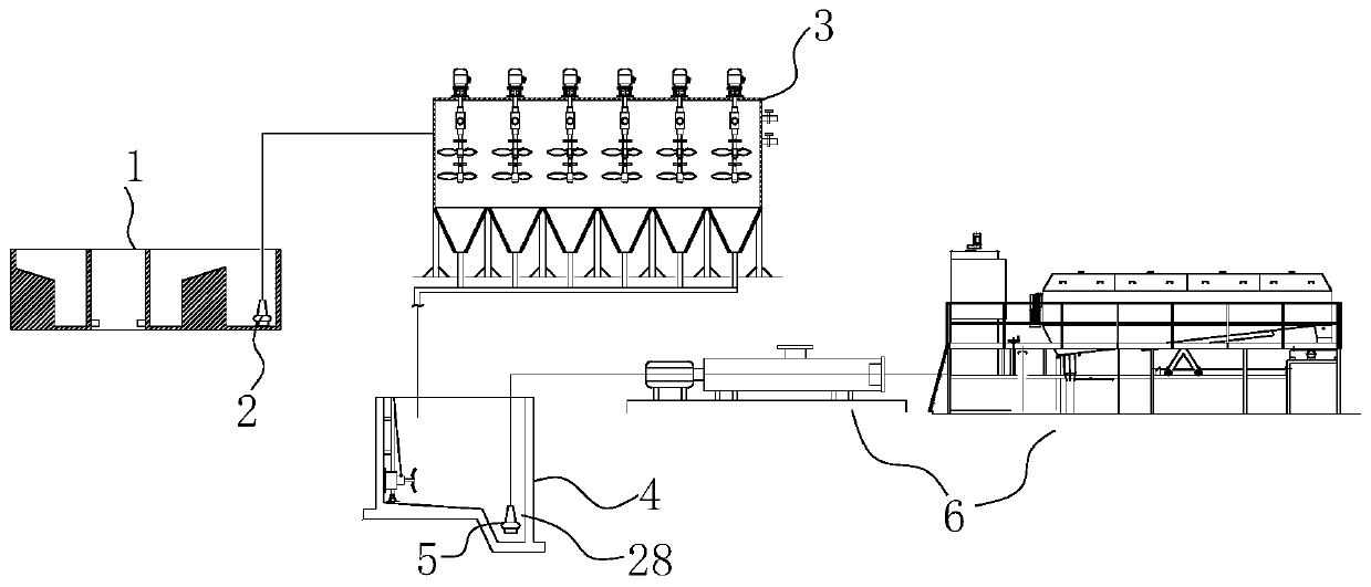 A treatment process for tunnel construction wastewater