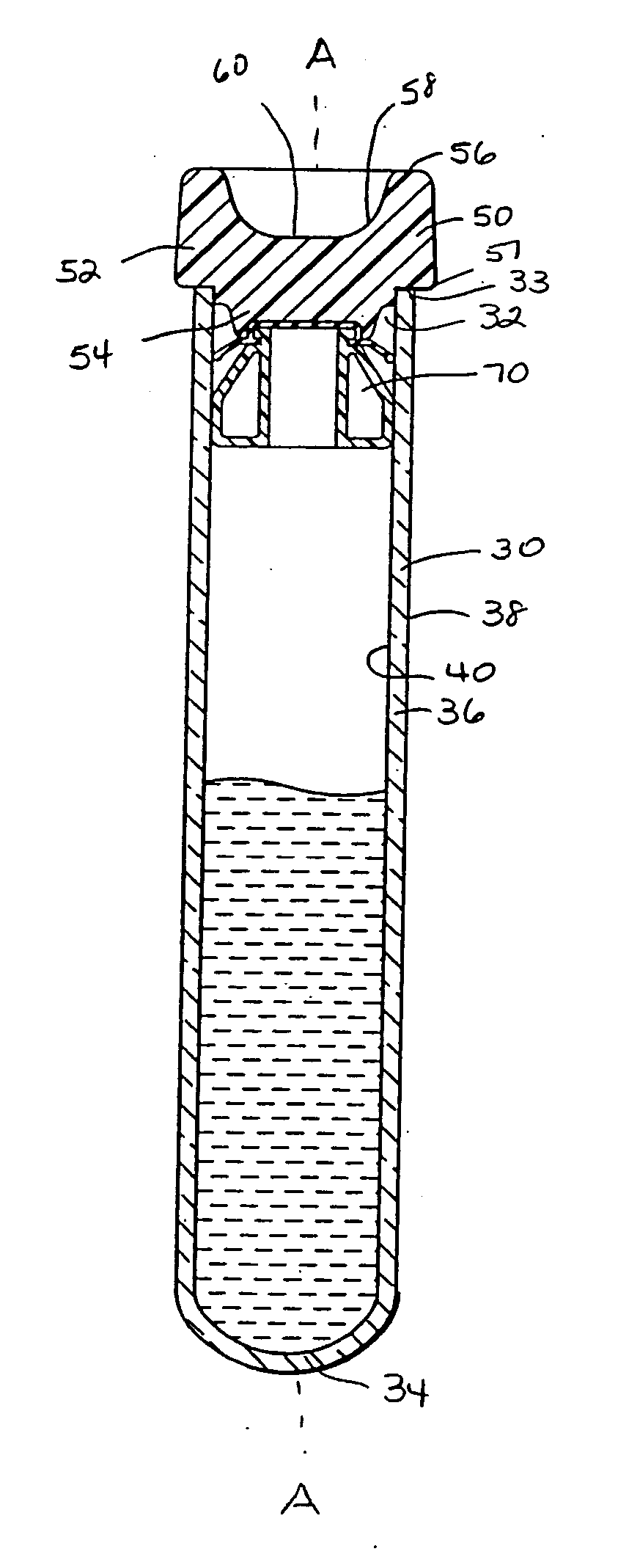 Device and method for separating components of a fluid sample