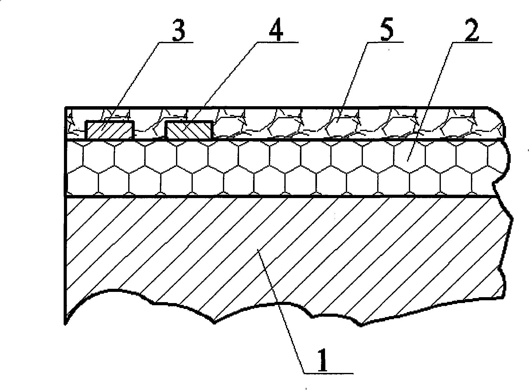 Method for manufacturing embedded type multi-layer compound film cutting temperature sensor