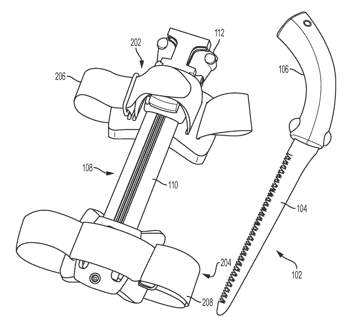 Scabbard Holder for a Hand Saw