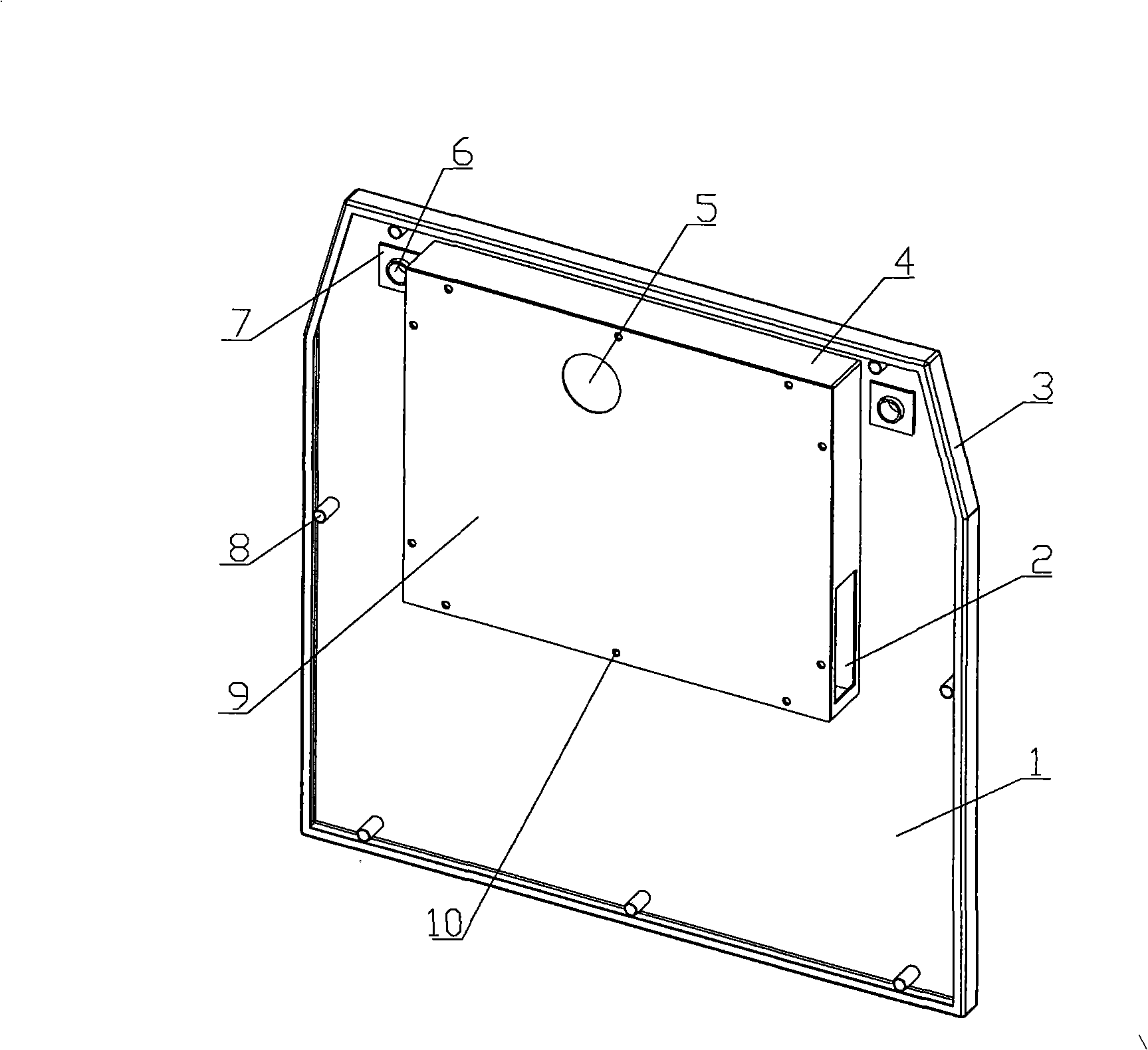 Air inlet end shield of generator set