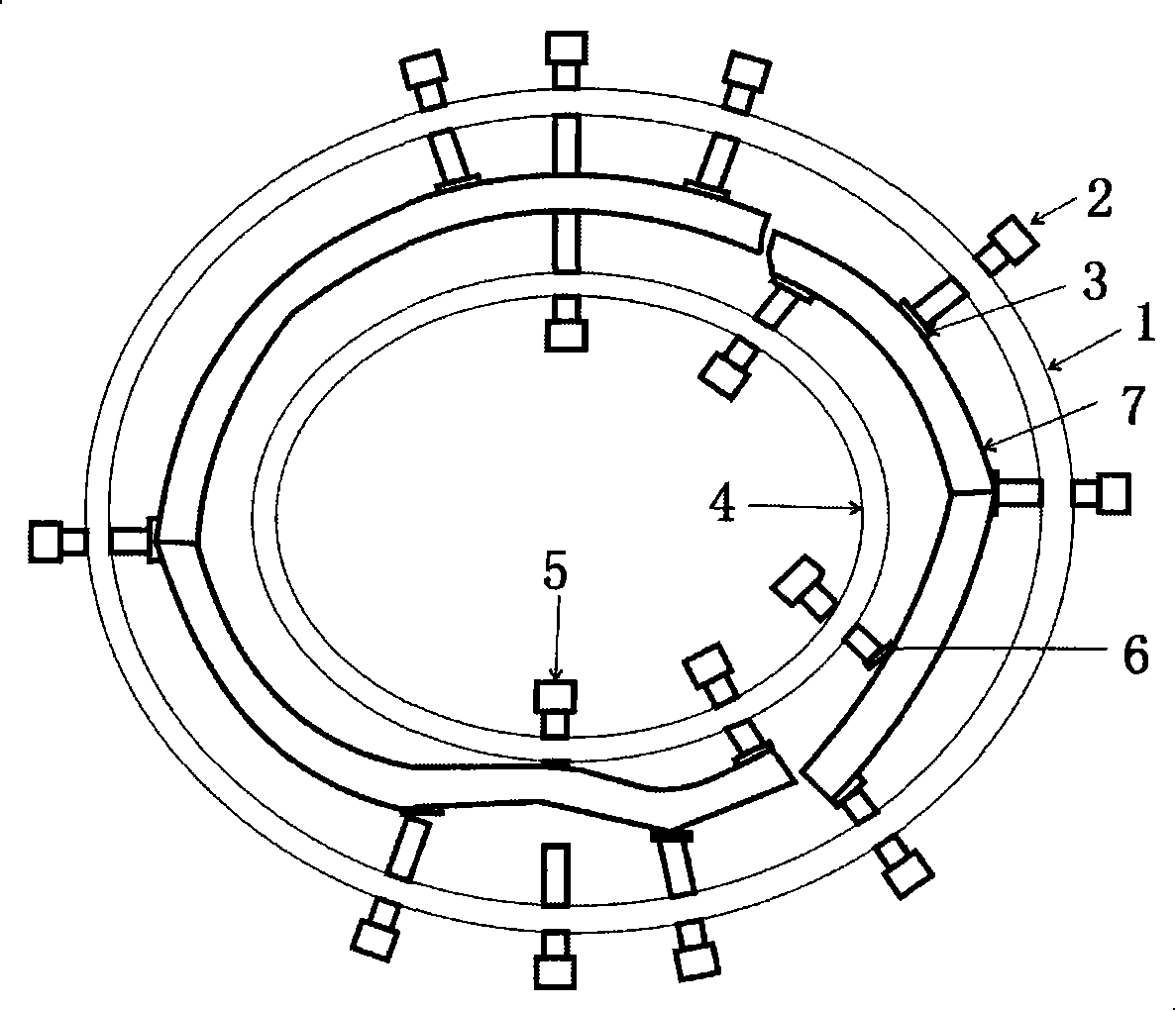 Damaged deformation bronze ware correcting locating and repairing method