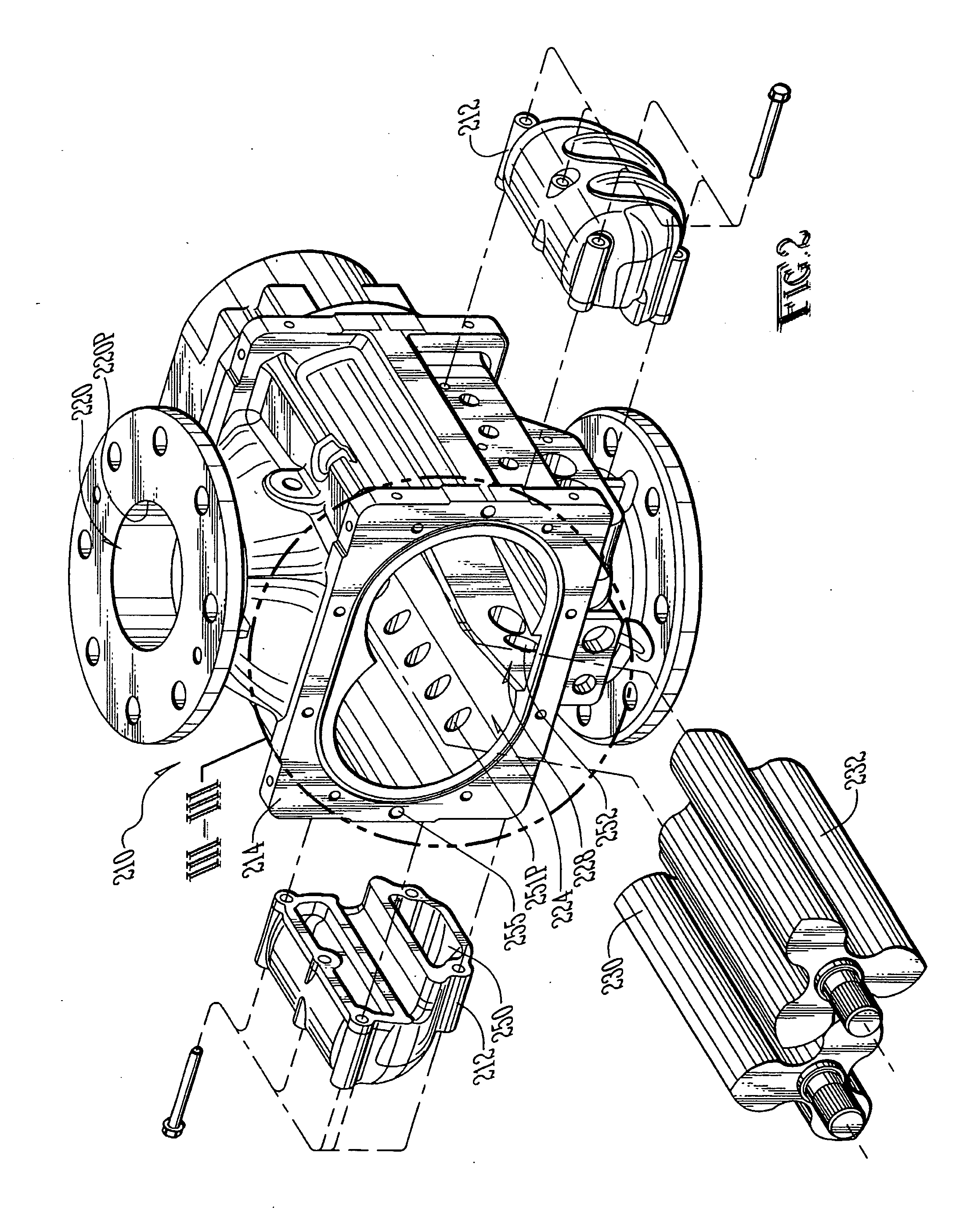 Noise and shock reduction in rotary positive displacement blowers