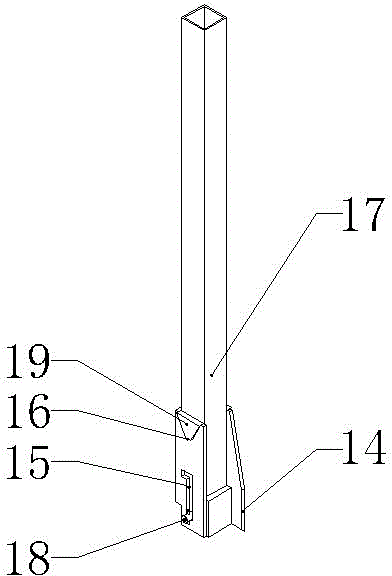 Cross beam transport material rack