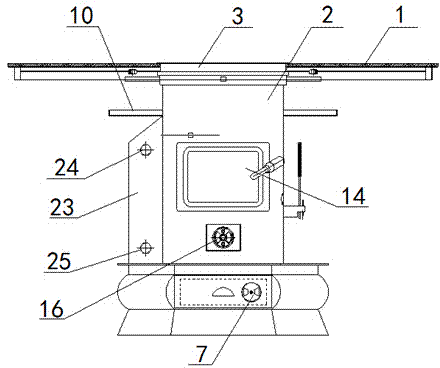 Biomass cooking and heating stove