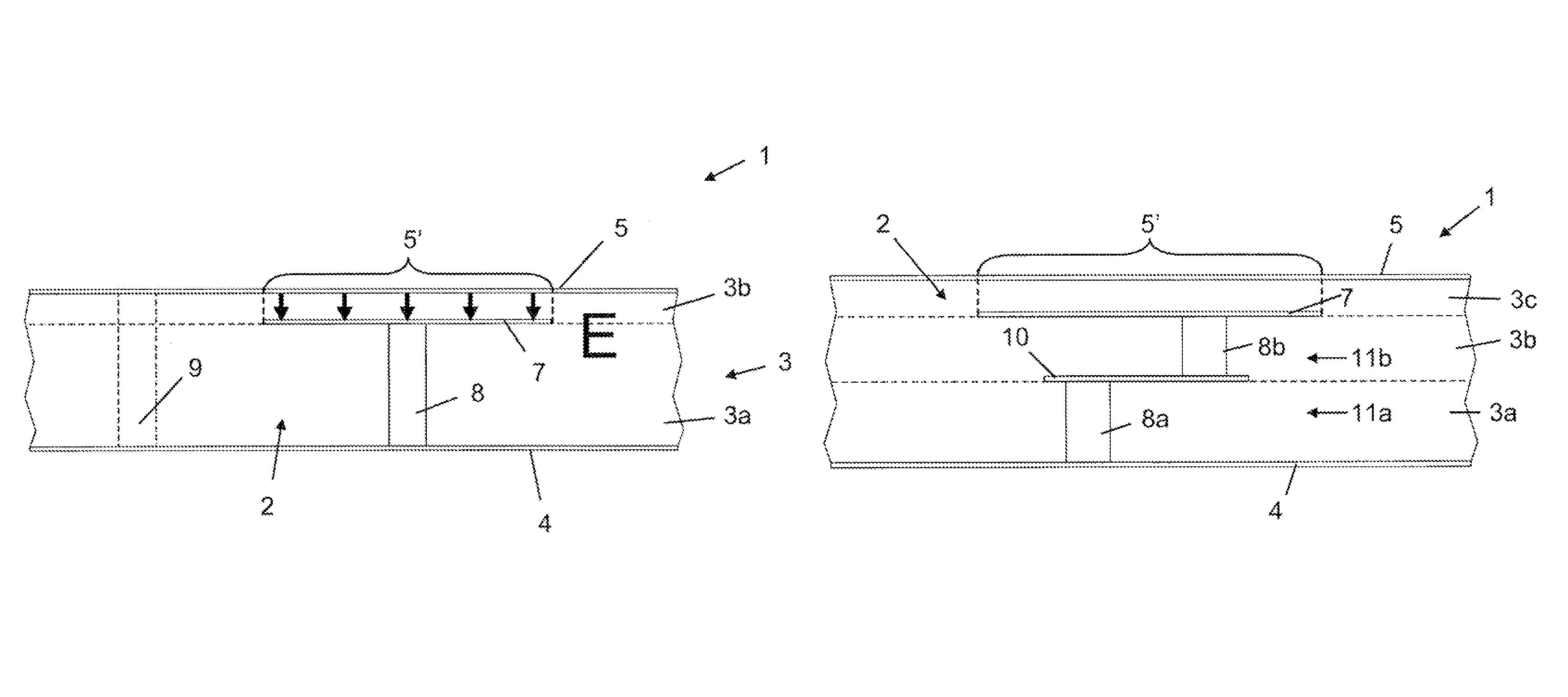 Laminated RF device with vertical resonators having stack arrangement of laminated layers including dielectric layers