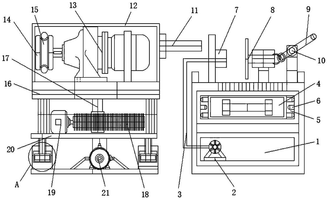 Cylinder inner inclined hole processing machine