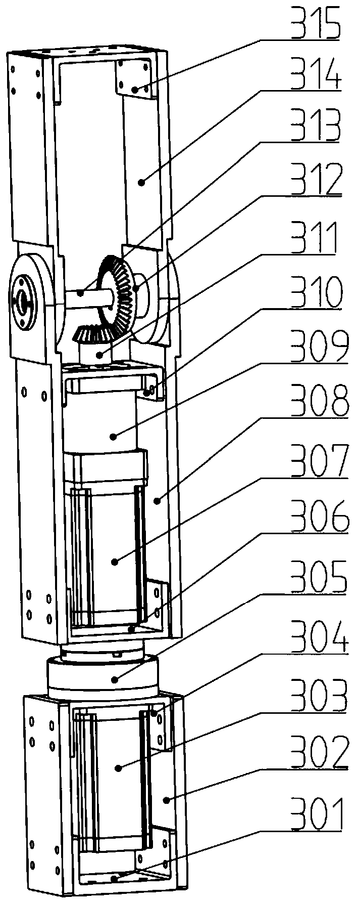 High-dexterity three-dimensional curved surface welding robot device