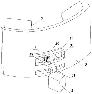 Snowfall environment simulation system and method for aviation aircraft test