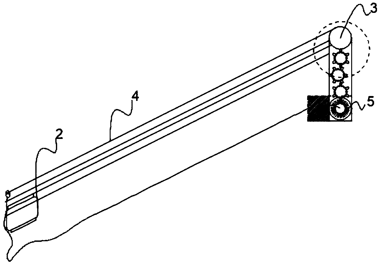 Barrier-free platform provided with slide rails and facilitating object transportation