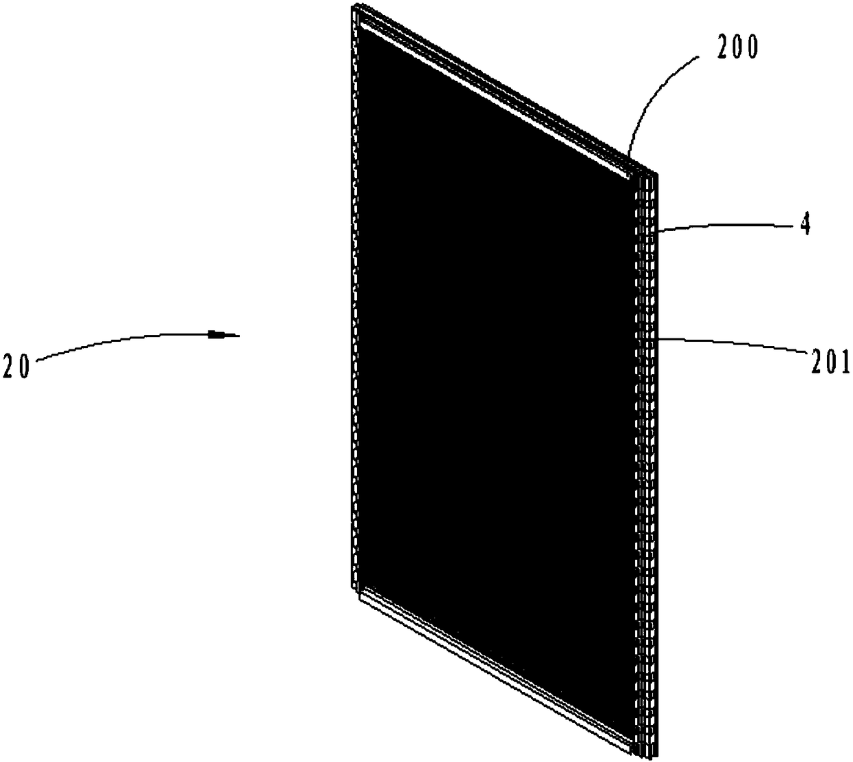 Installing structure and method of transparent LED intelligent glass curtain wall