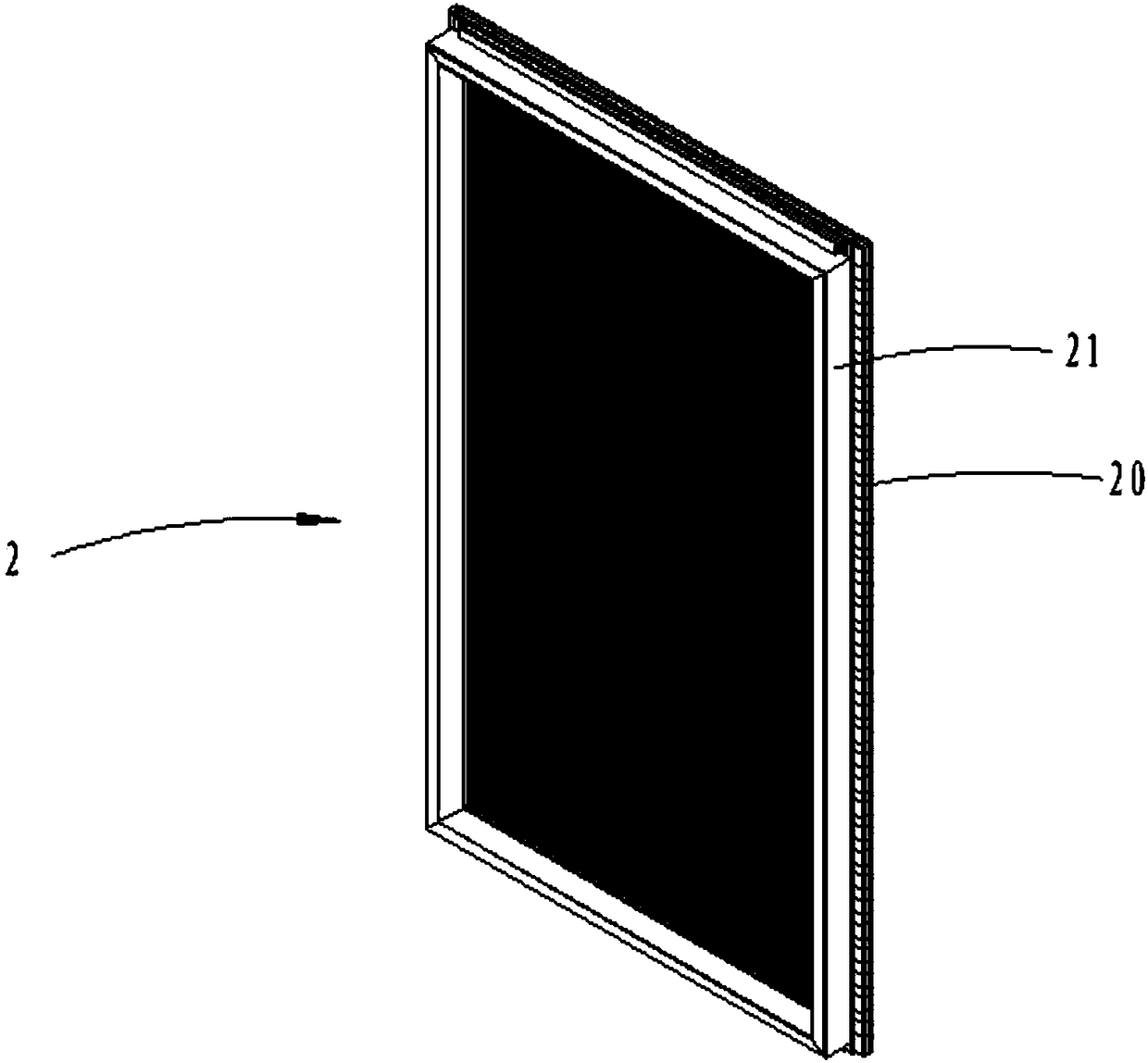 Installing structure and method of transparent LED intelligent glass curtain wall