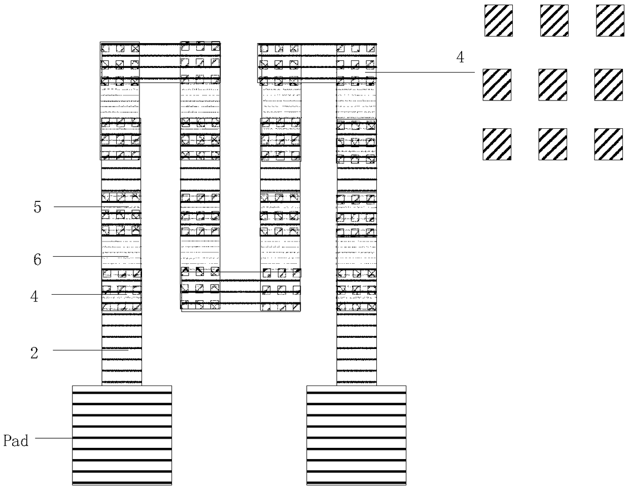 Vertical square column type nanometer thermoelectric power generator for microcontroller