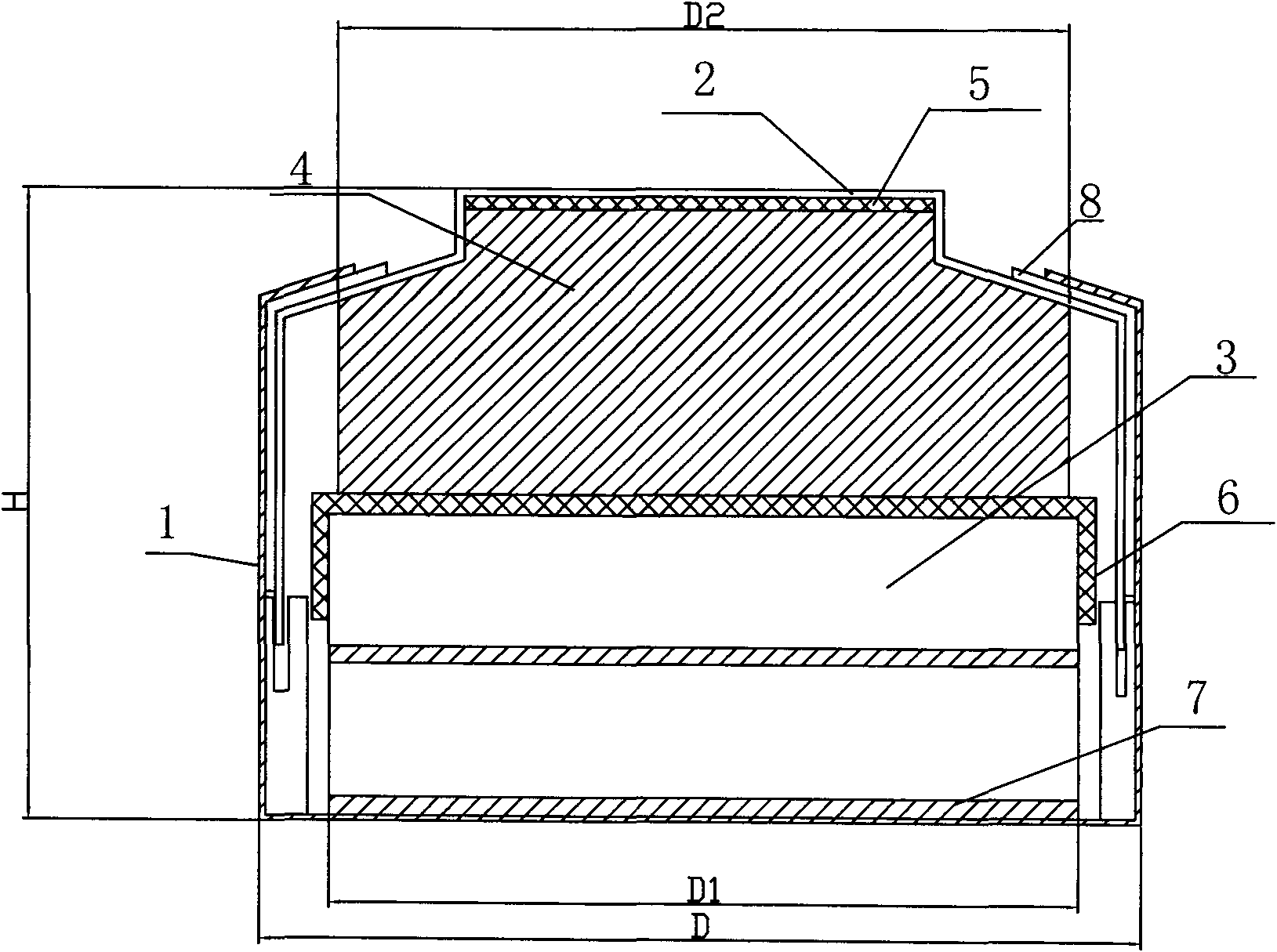 Small-sized sealing nickel hydride charging button cell and preparation method thereof