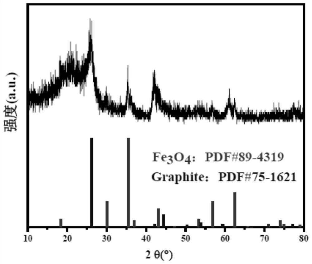 Lithium-sulfur battery iron-based biomass carbon intermediate layer, preparation method thereof and lithium-sulfur battery