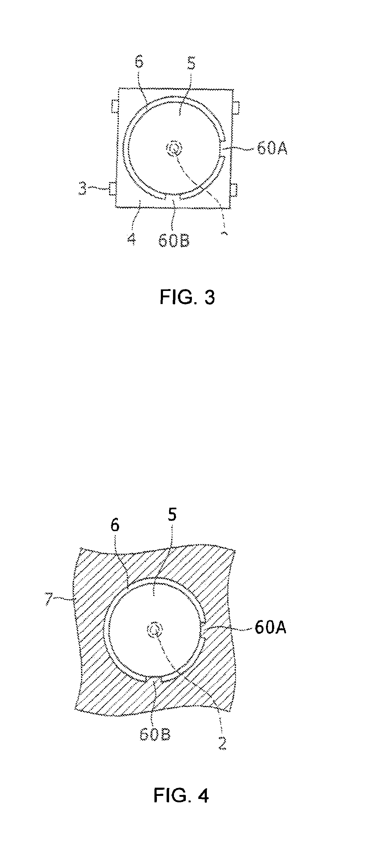 Light emitting diode with a step section between the base and the lens of the diode