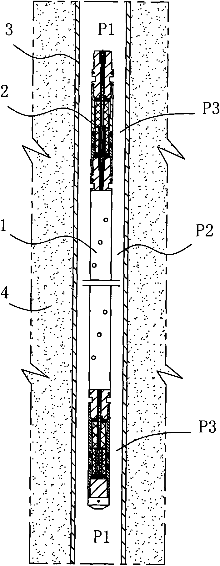 Dynamic seal pressing method and device for improving complex perforation pressing crack effect