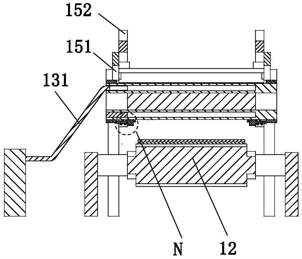 A non-woven fabric production thermosynthesis equipment