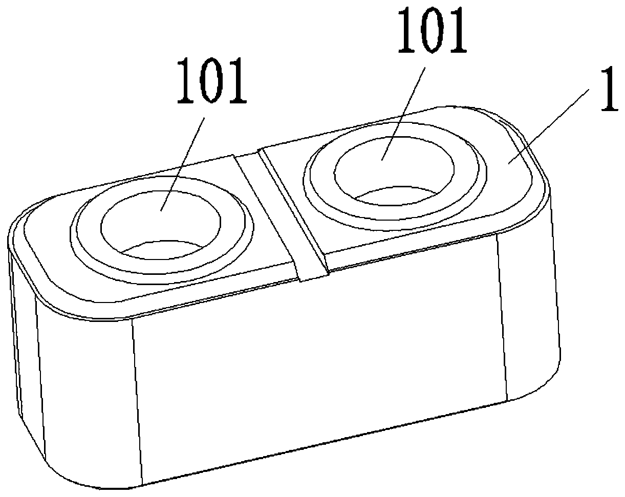 Load bearing pad for metallization sintering of high-voltage direct-current ceramic relay shell and sintering process