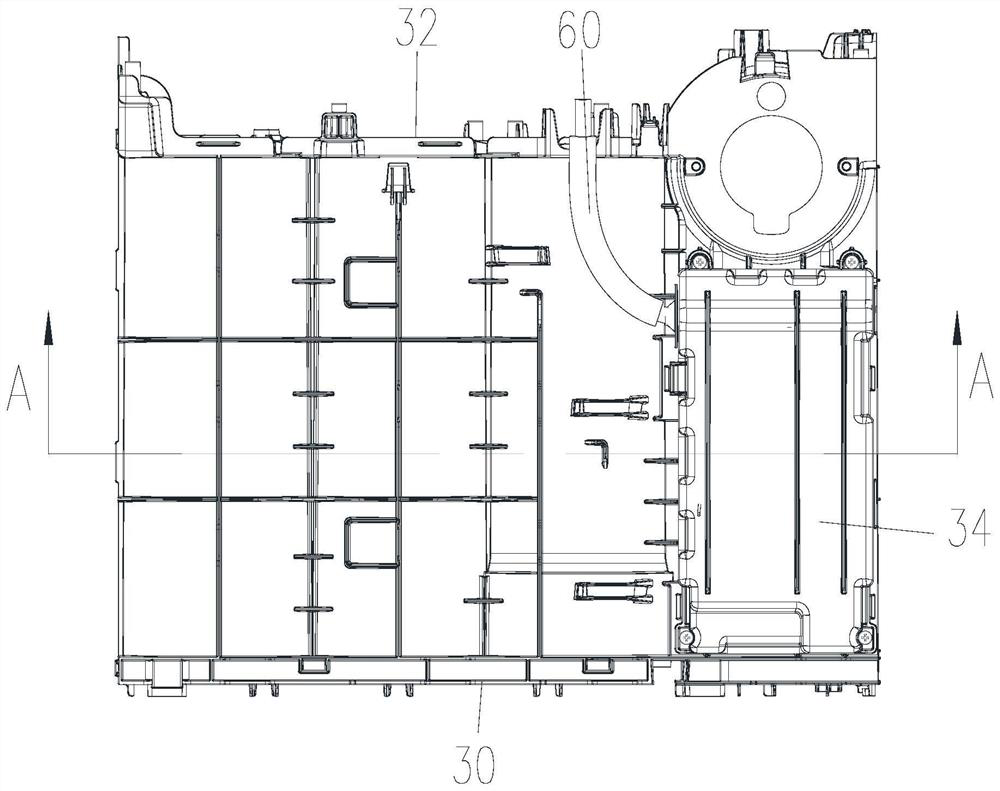 Damping structure of pump body and household appliance with damping structure