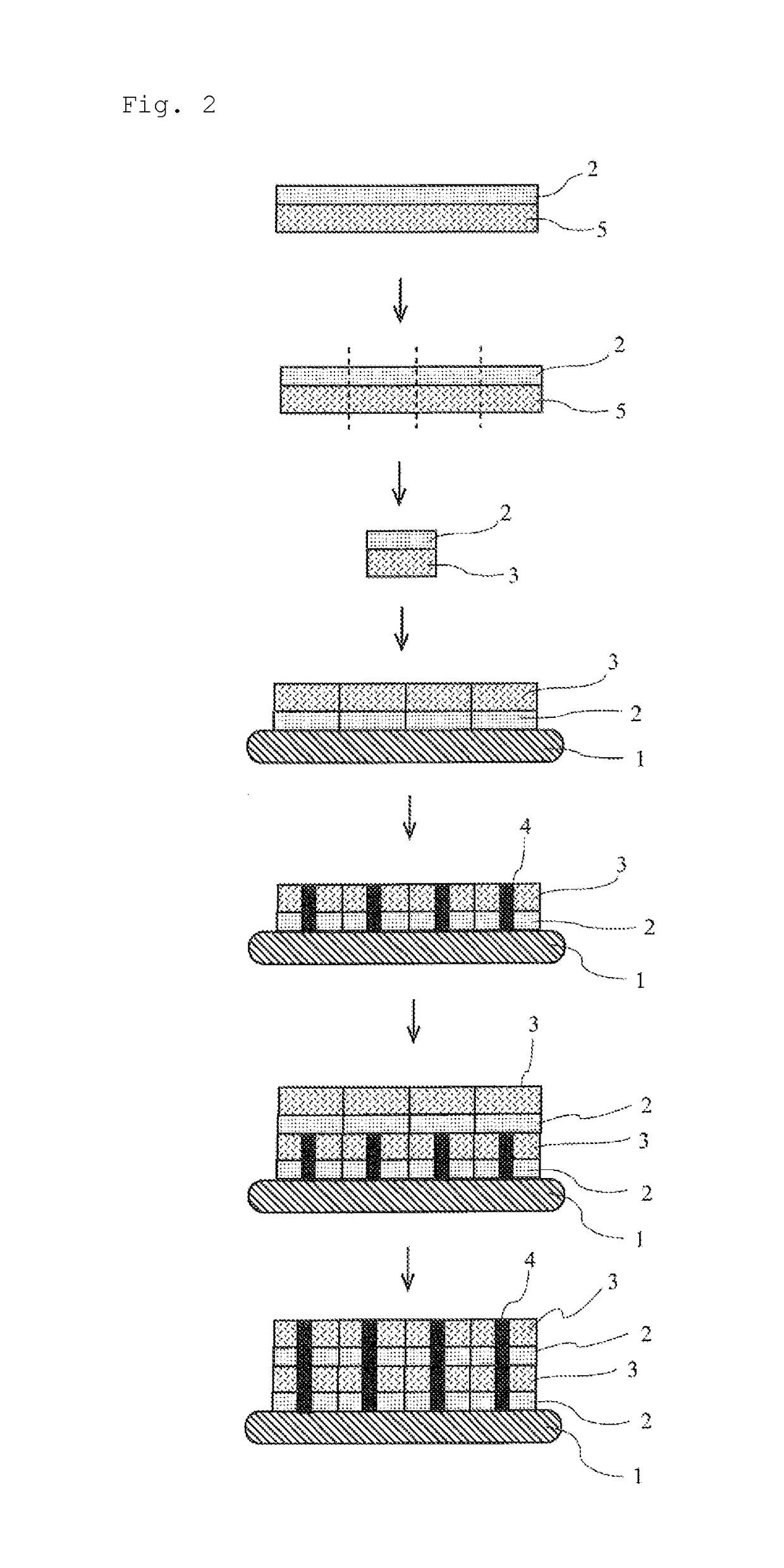 Adhesive agent composition for multilayer semiconductor