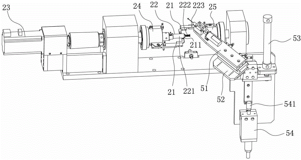 Inclined winding type coreless coil winding device