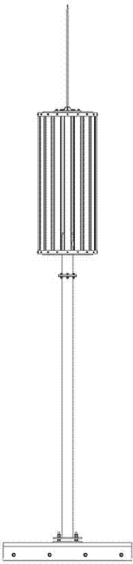 Pressure weight type roof communication tower and mounting method