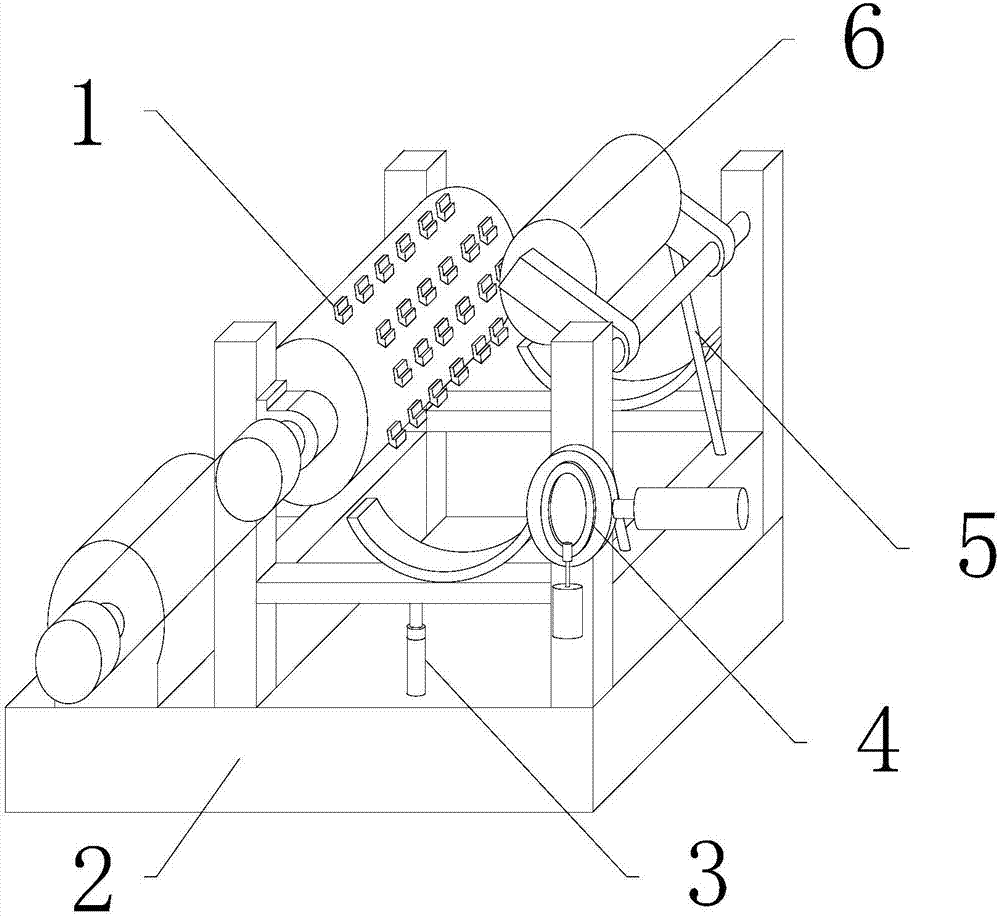 Automatic wood section raw material peeling equipment in wood processing machinery