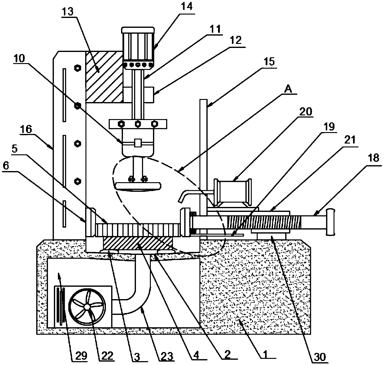 Gear machining device