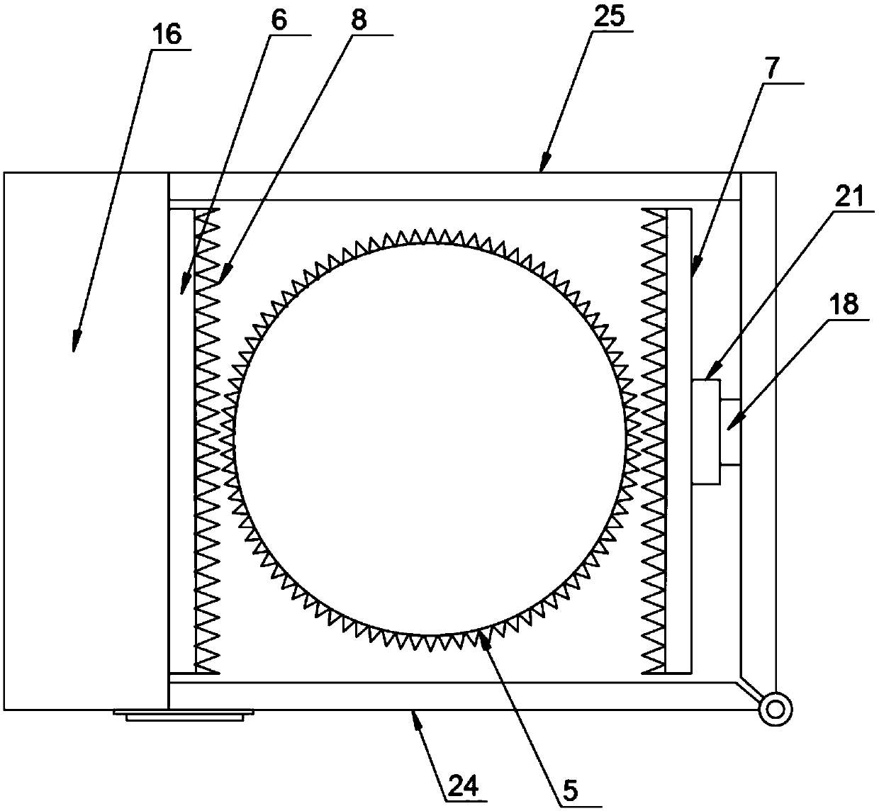 Gear machining device