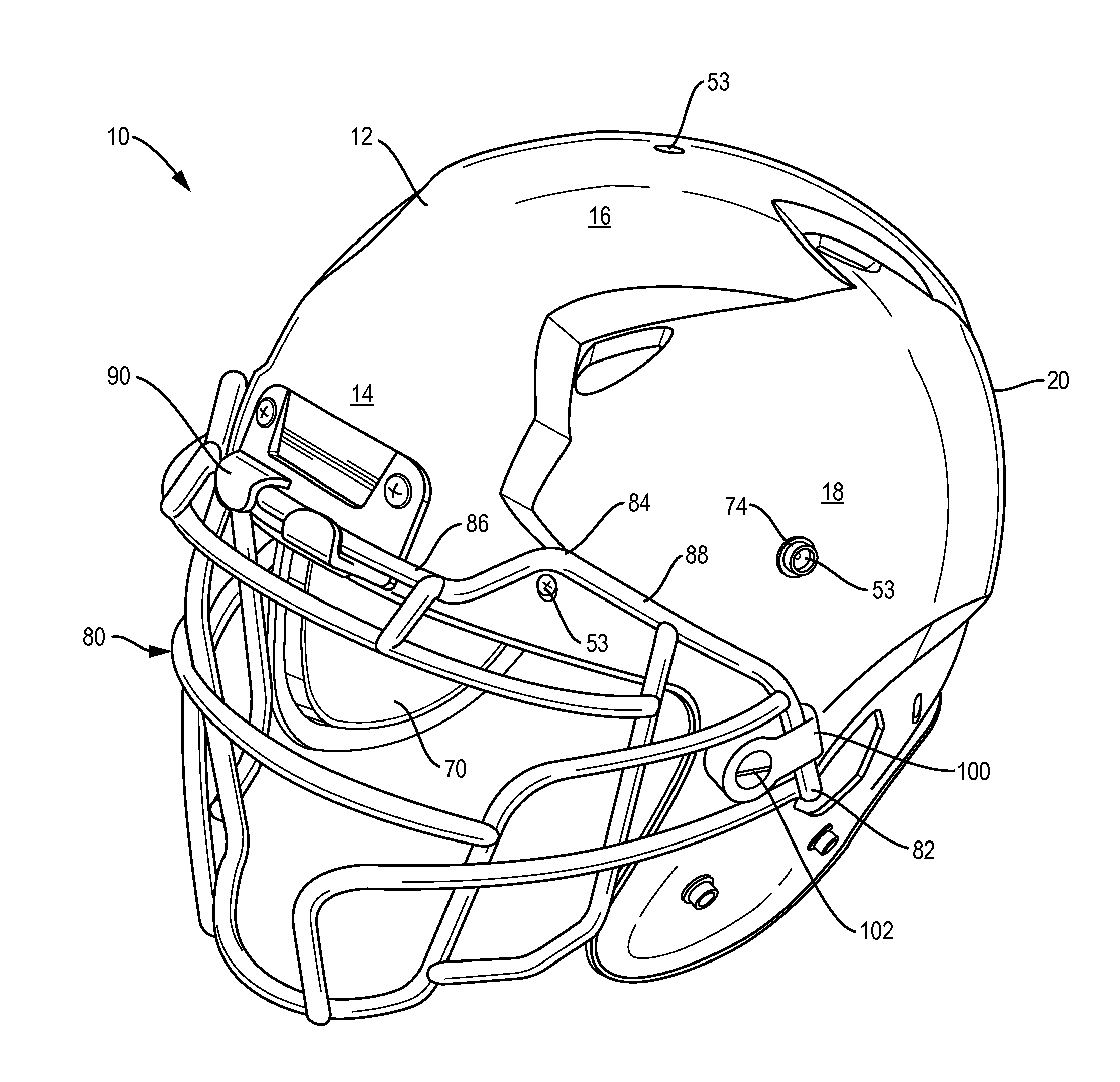 Football helmet