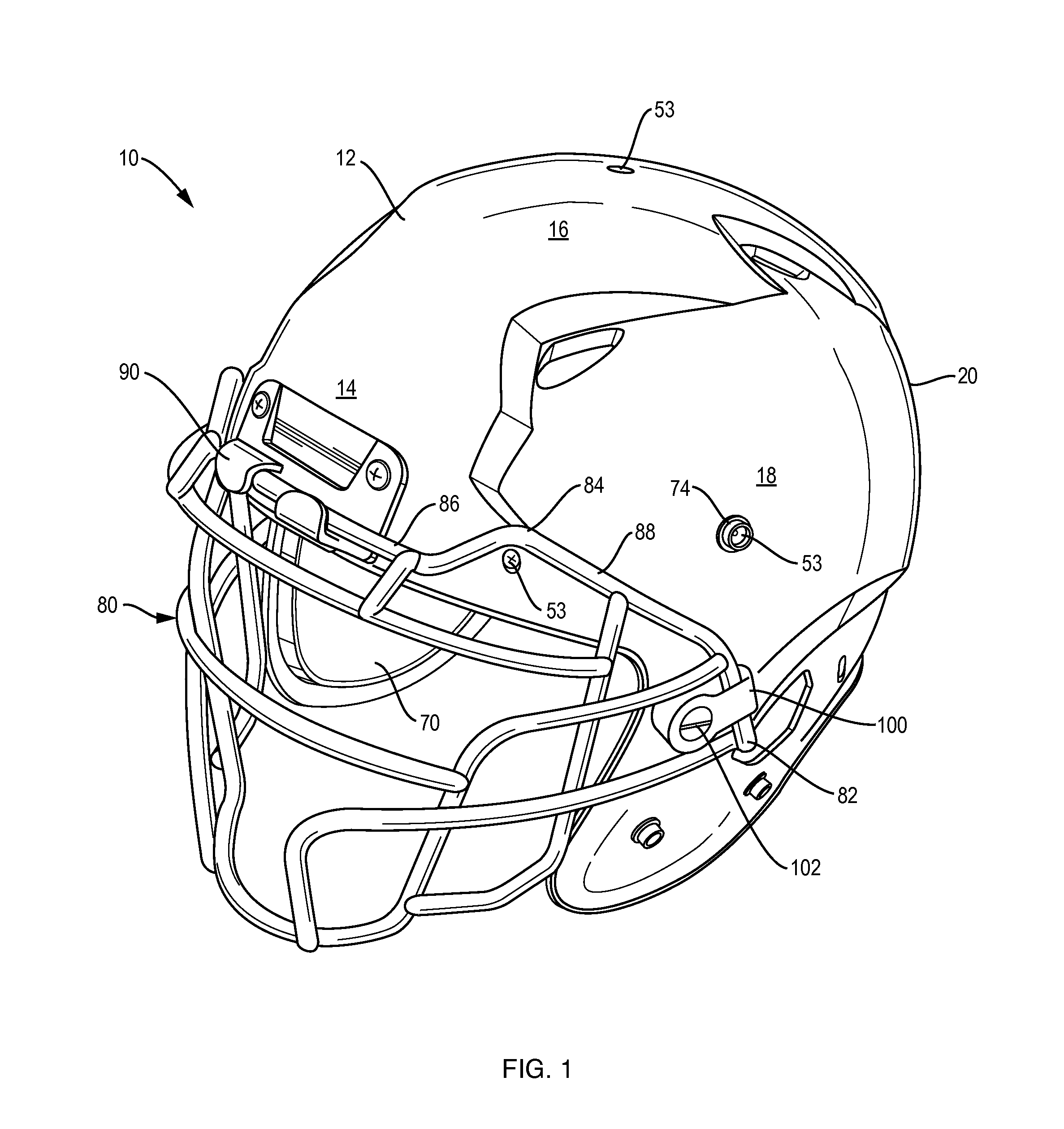 Football helmet