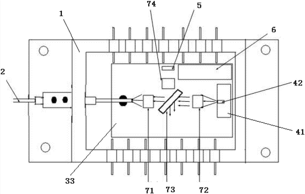 Single-wavelength optical transmitting-receiving integrated module