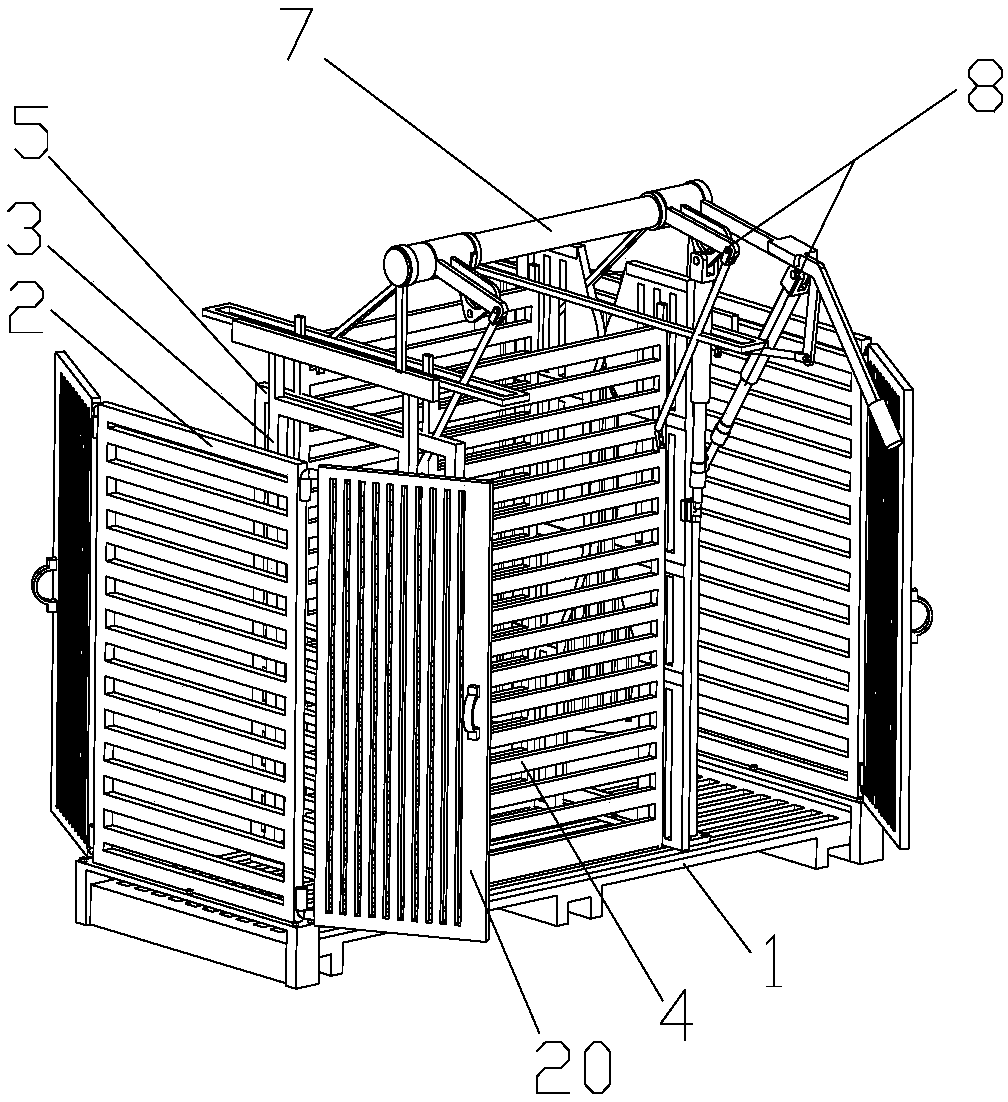 Multifunctional fixation fence for ruminant animals