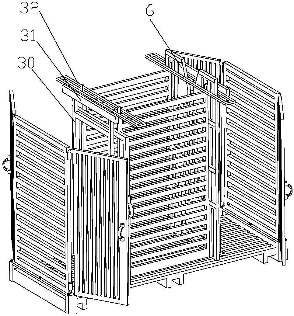 Multifunctional fixation fence for ruminant animals