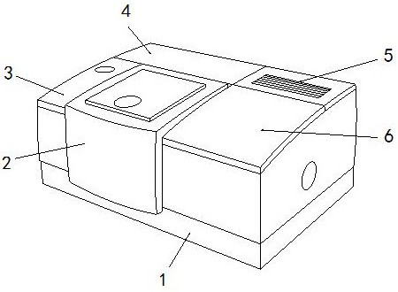 Device for detecting moisture content of machine-fried Duyun Maojian tea based on spectral characteristic parameters