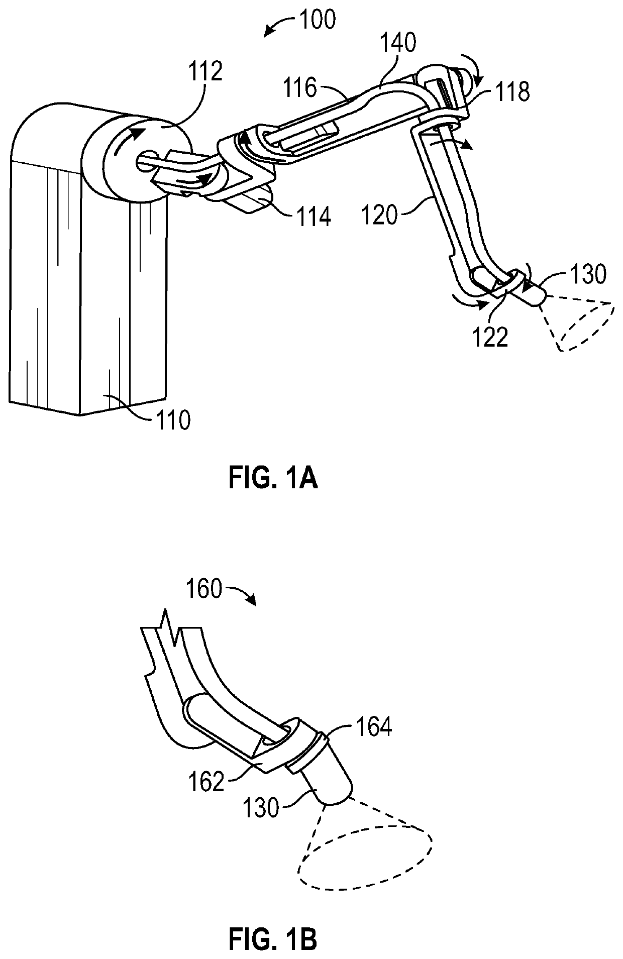 Robotic apparatus for a compact painting booth