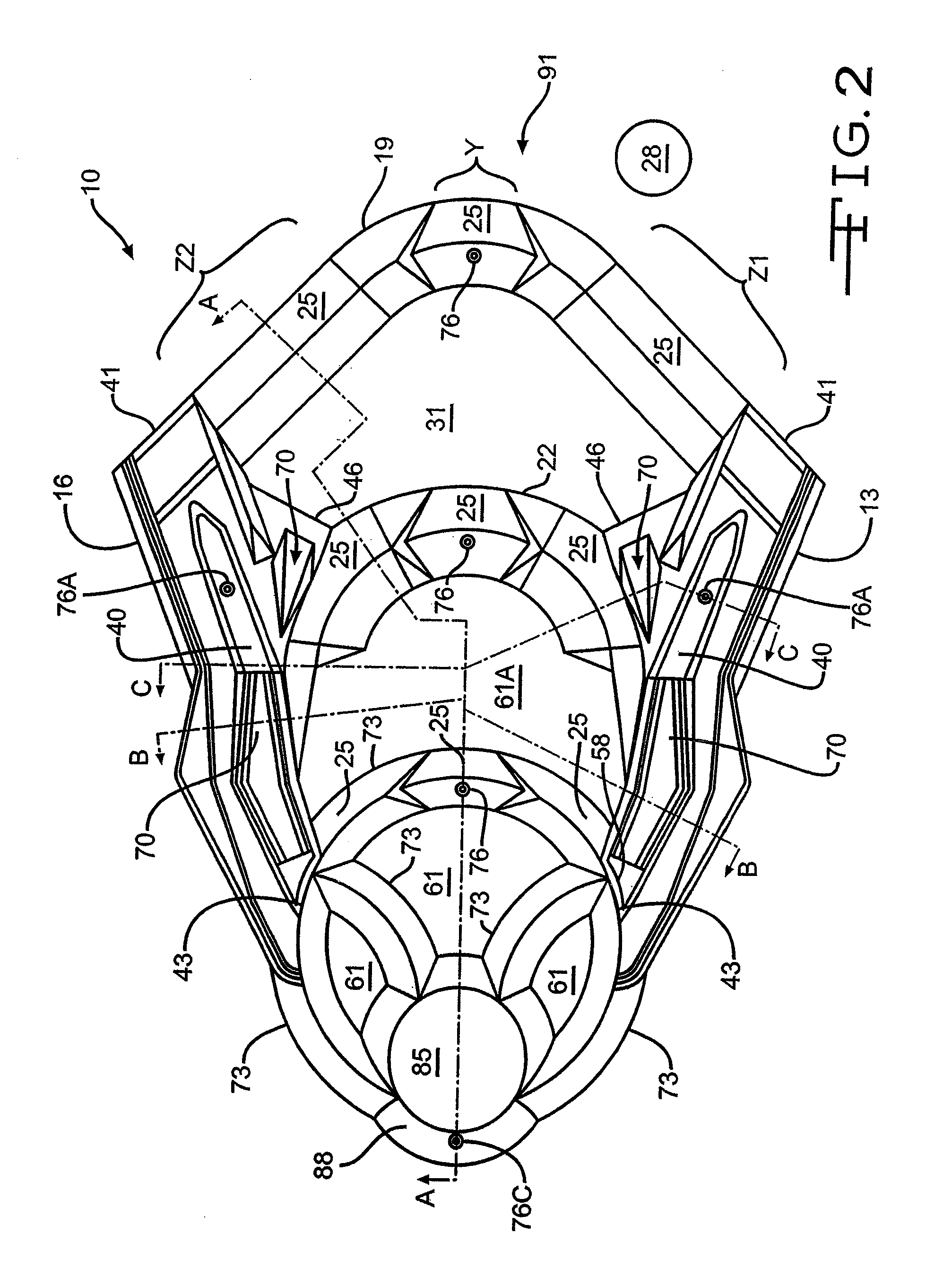 Playing surface for a game and method of using a game playing surface