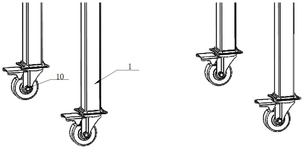 Underwater rigid body downward probing device