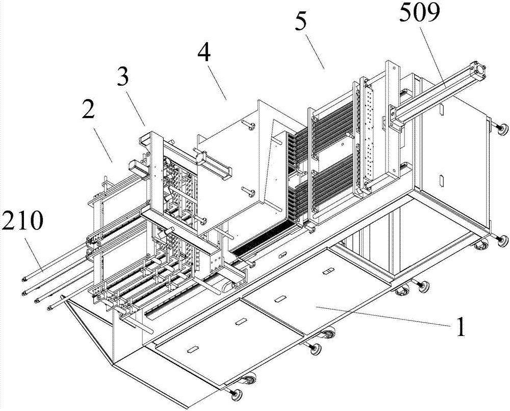 Fin evaporator fin arrangement and pushing expansion all-in-one machine