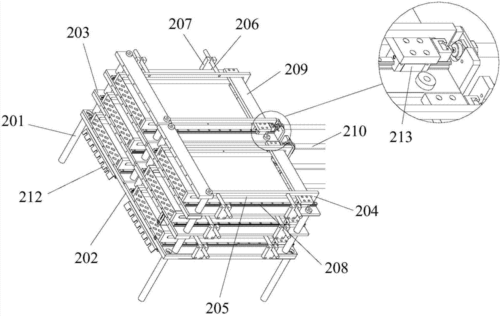 Fin evaporator fin arrangement and pushing expansion all-in-one machine