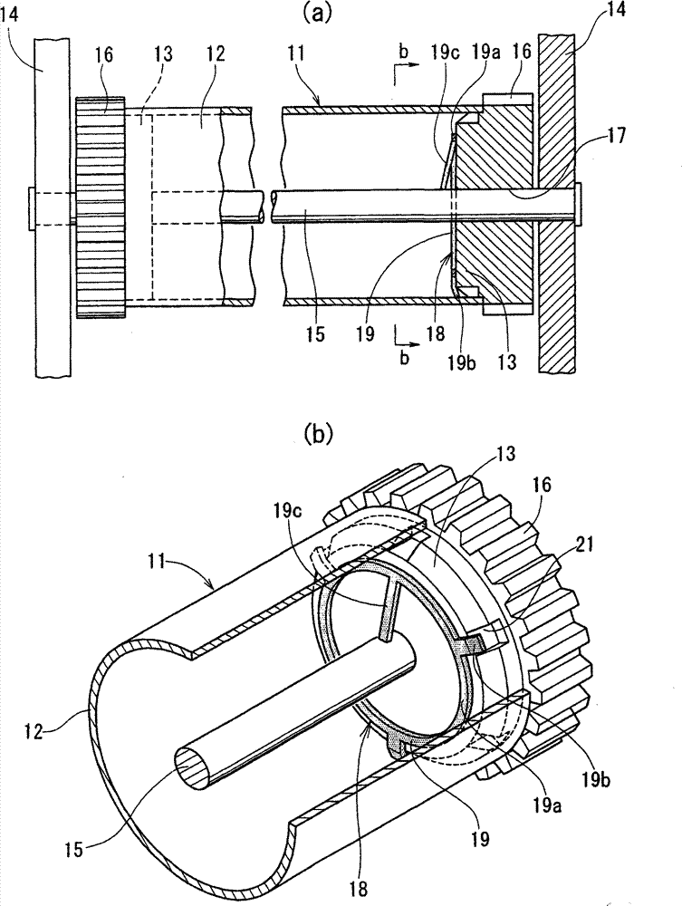 Grounding device of sensitometric drum and sensitometric drum unit of image forming device