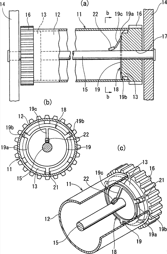 Grounding device of sensitometric drum and sensitometric drum unit of image forming device