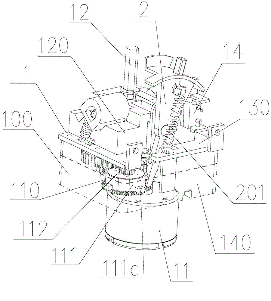 Automatic transfer switch transmission mechanism